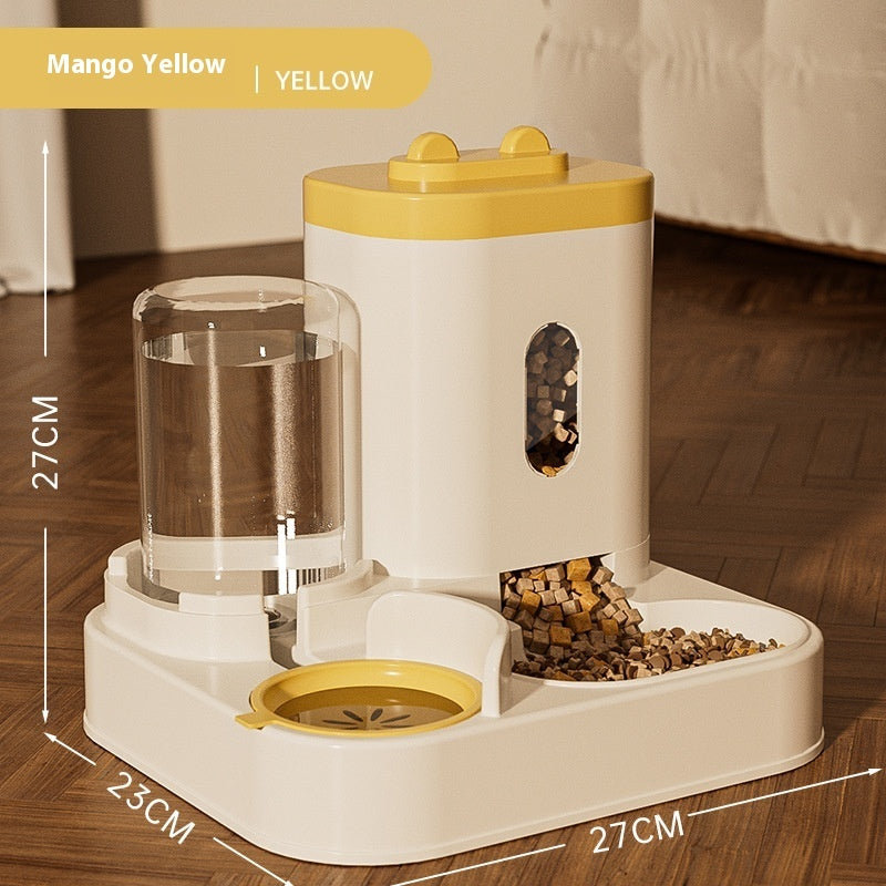 Automatic Pet Feeder & Water Dispenser — Dual Bowl System