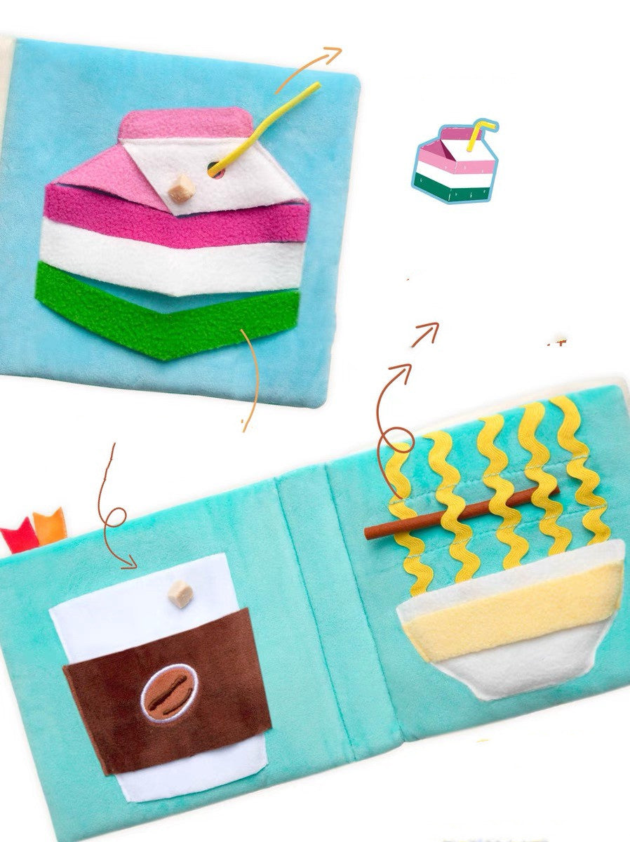 Dog Puzzle Sniffing Book Toy — Slow Feeding & Interactive Pages