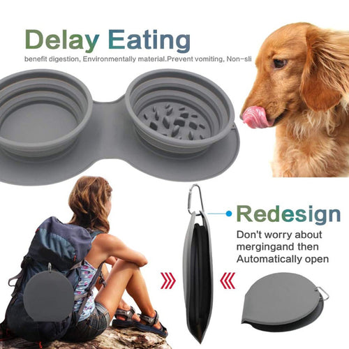 Anti-Bloat Slow Feeder Bowl (Non-Slip) — Prevents Rapid Gulping