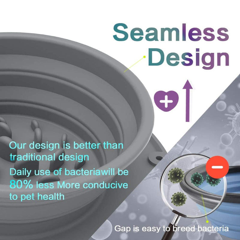 Anti-Bloat Slow Feeder Bowl (Non-Slip) — Prevents Rapid Gulping