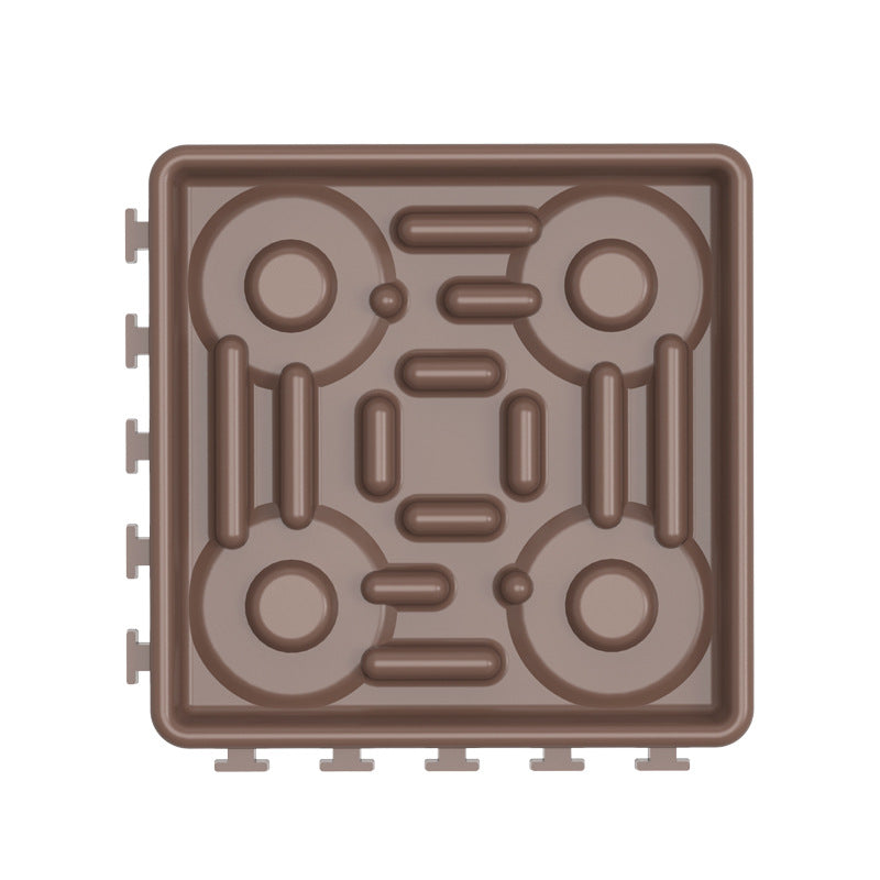 Dog Licking Mat (Peanut Design) — Slow Feeder with Suction Cups