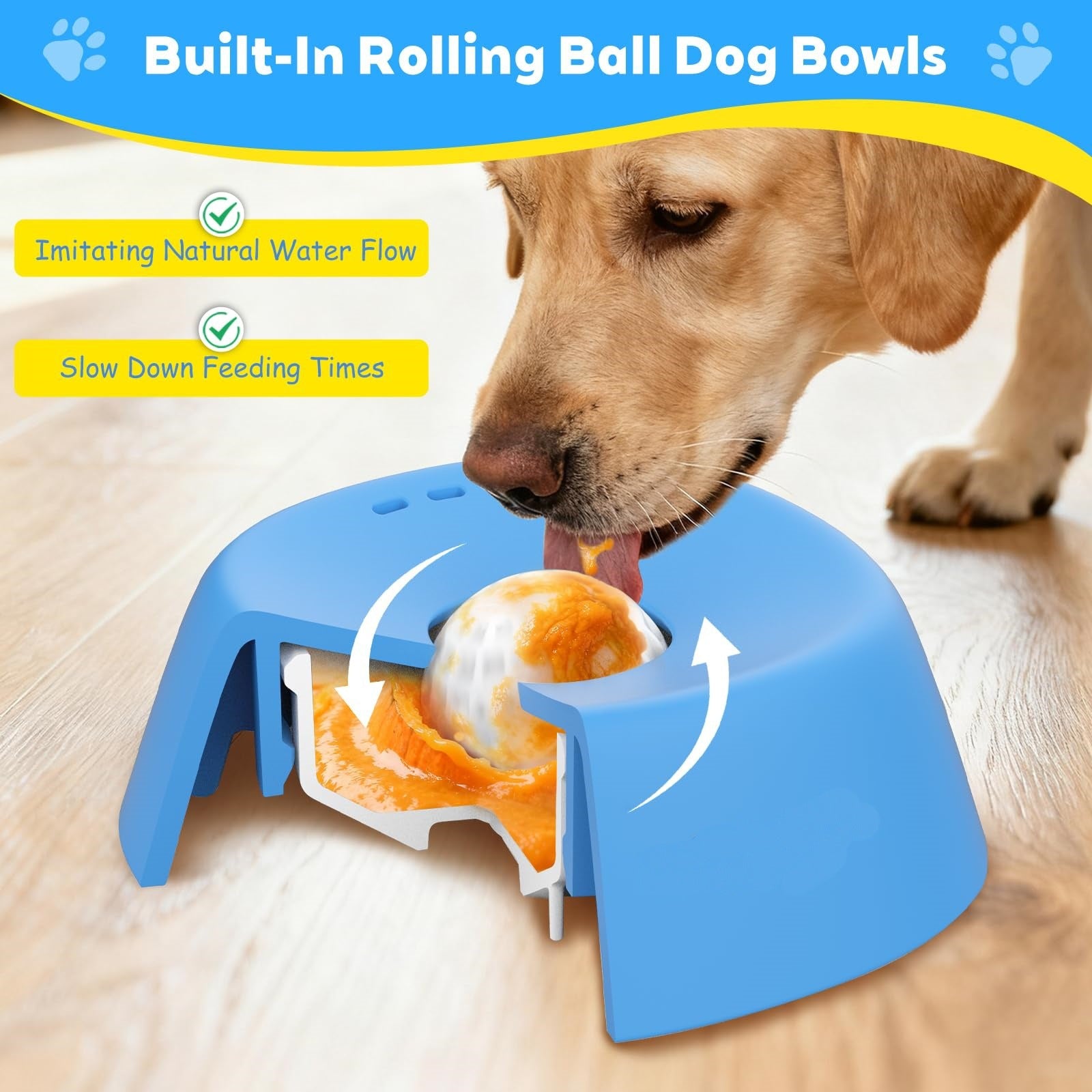 Pet Spherical Licking Bowl — Non-Slip Anti-Choking Slow Feeder