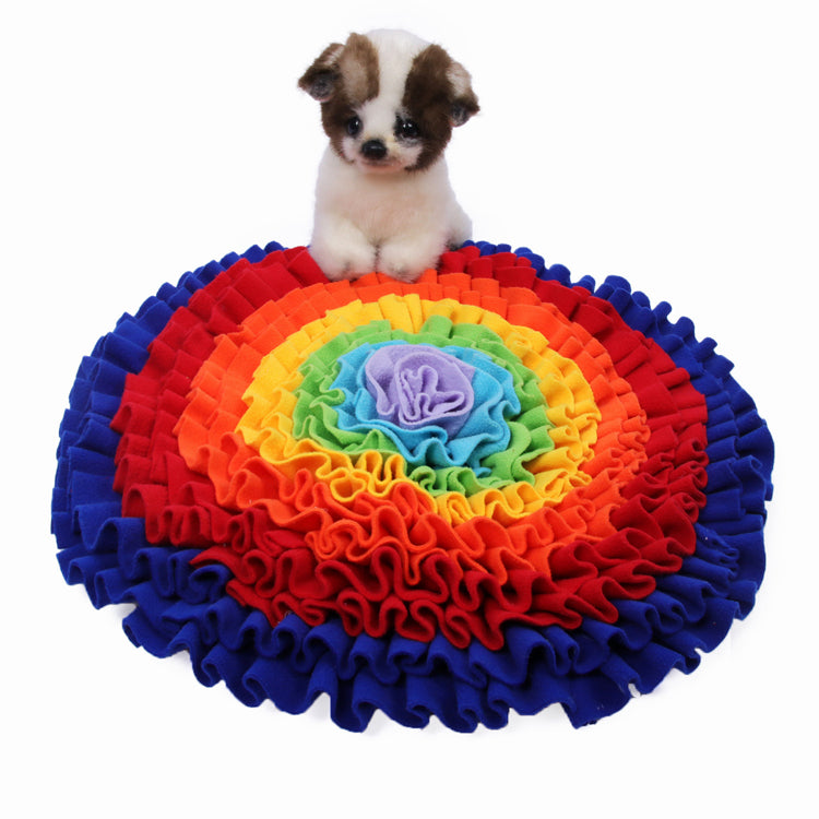 Dog Snuffle Mat (55cm) — Nose Training & Slow Feeding Puzzle Toy