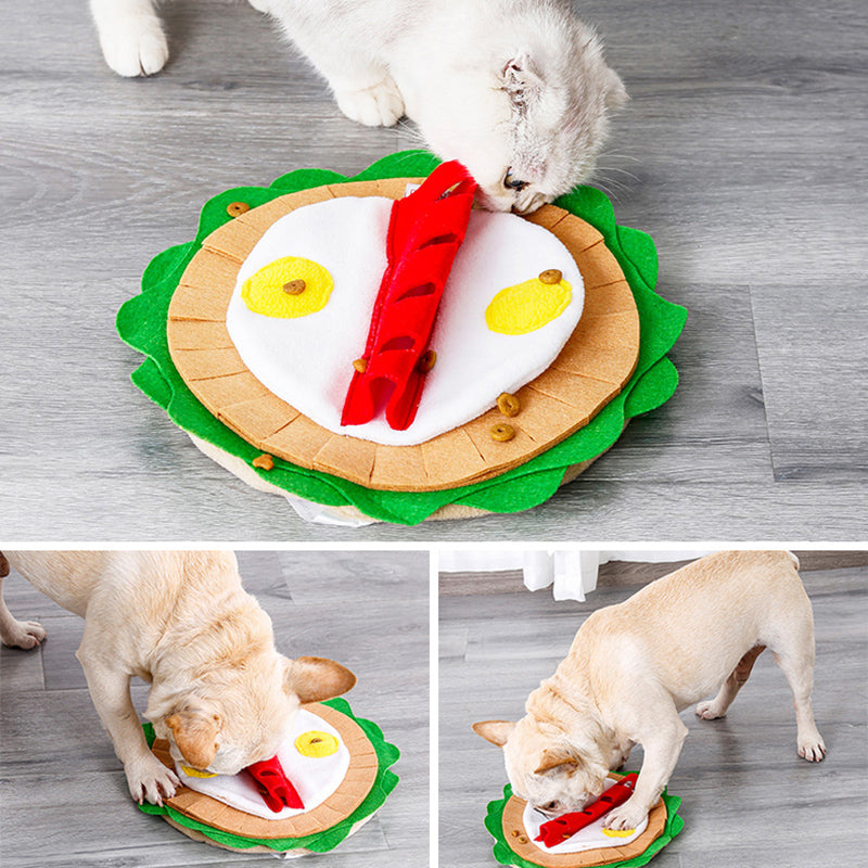 Burrito Design Snuffle Mat — Interactive Sniffing & Stress Relief Toy