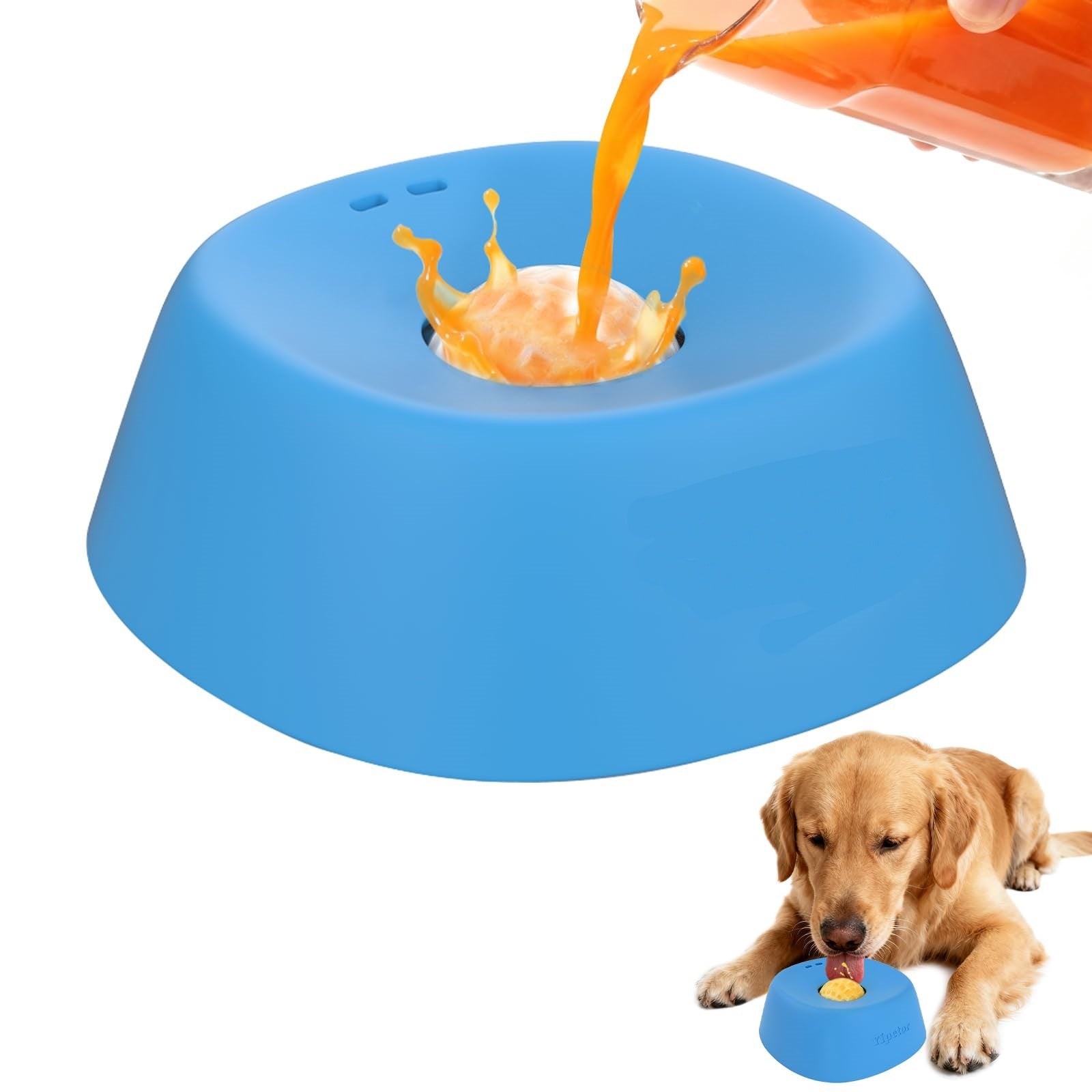 Pet Spherical Licking Bowl — Non-Slip Anti-Choking Slow Feeder