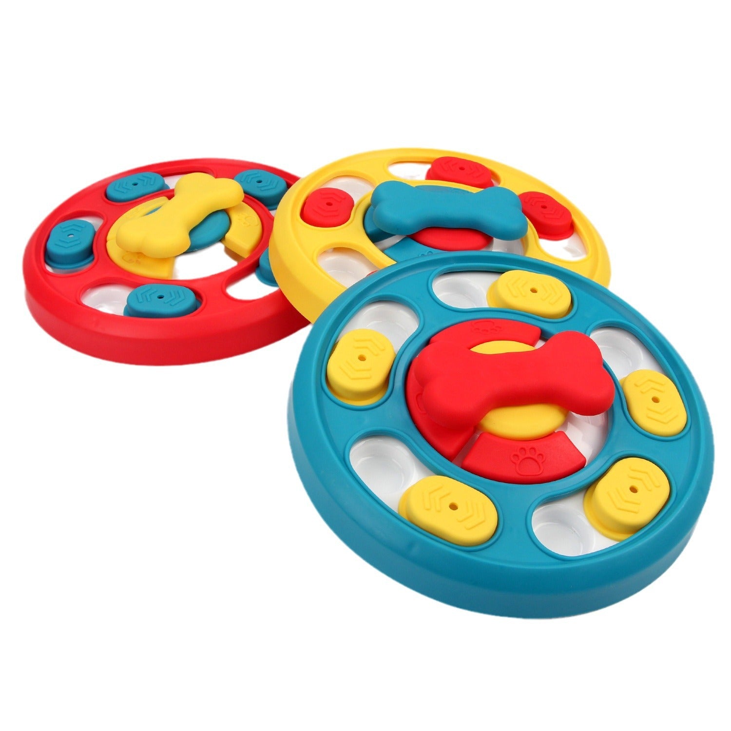 Dog Spinner Puzzle Feeding Toy — Leak-Proof Interactive Enrichment