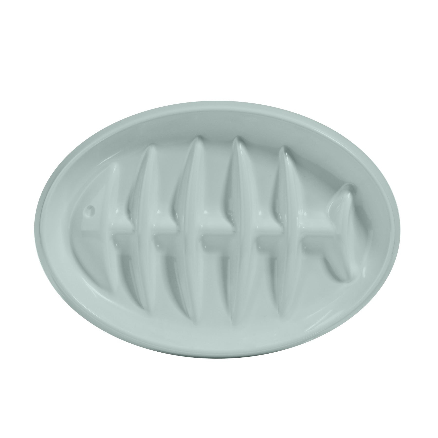 Fishbone Cat Slow Feeder Bowl — Anti-Gulping & Bloat Prevention