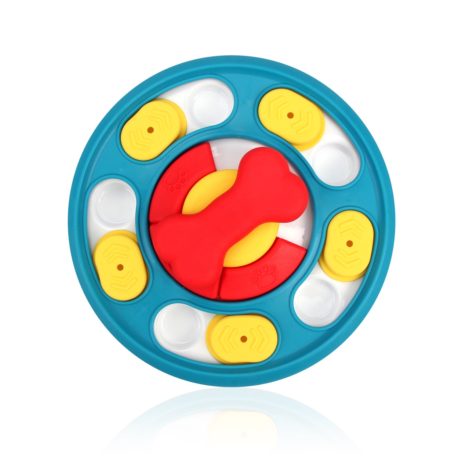 Dog Spinner Puzzle Feeding Toy — Leak-Proof Interactive Enrichment