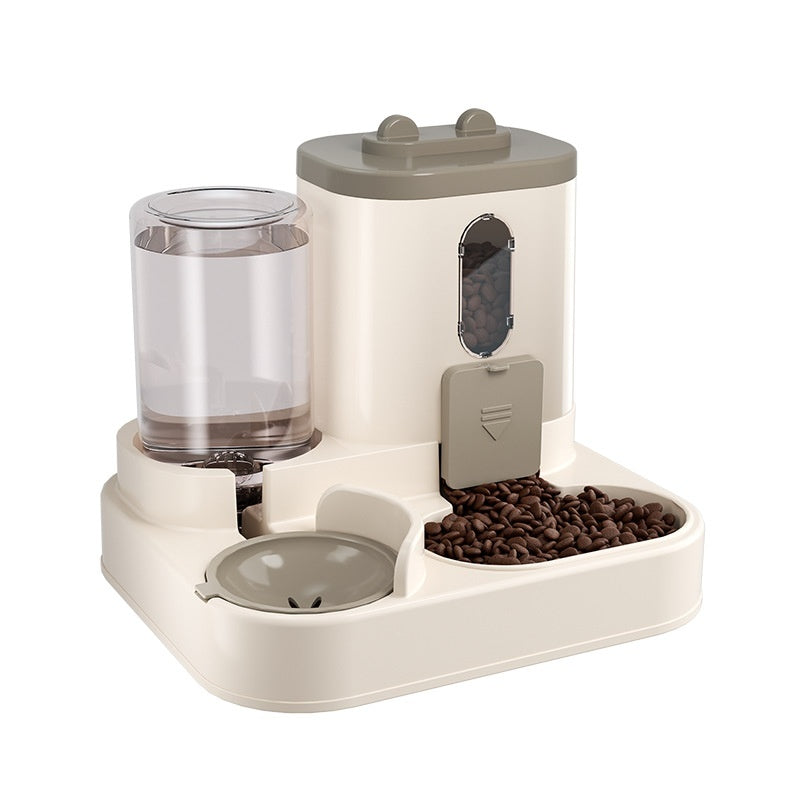 Automatic Pet Feeder & Water Dispenser — Dual Bowl System