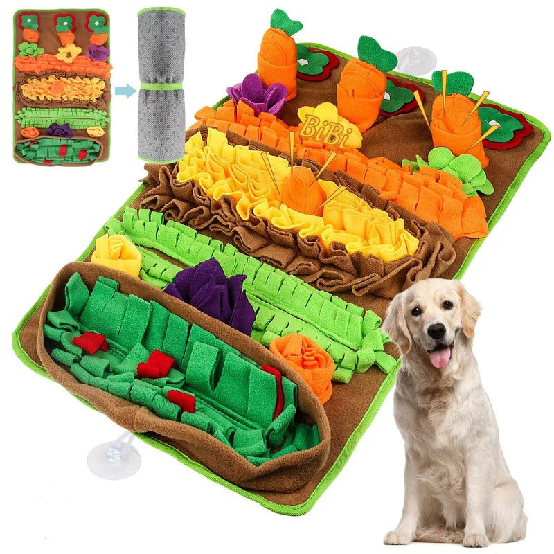 Dog Puzzle Foraging Mat — Training Food-Dispensing Mat for Pets