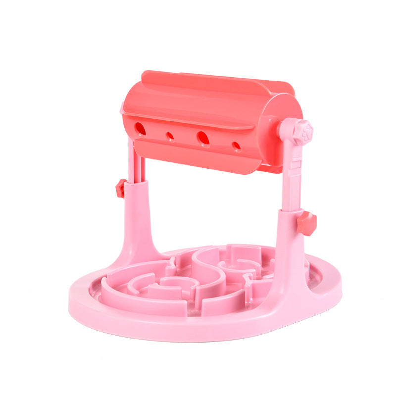 Interactive Food Puzzle Slow Feeder — Adjustable Height IQ Training Bowl